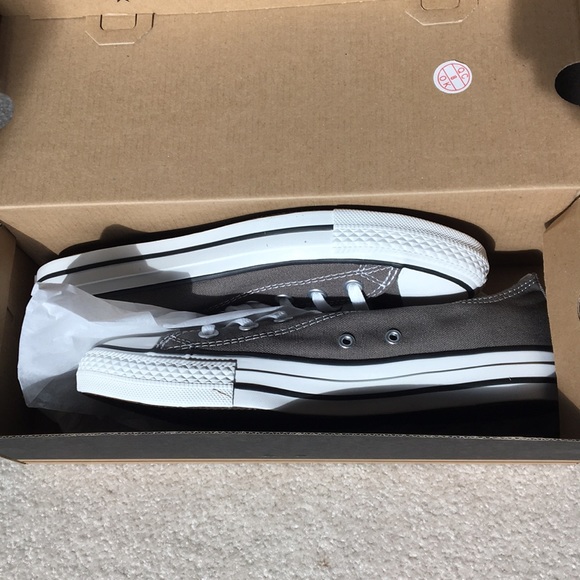 Converse All Star OX tennis shoes charcoal gray - Picture 5 of 6